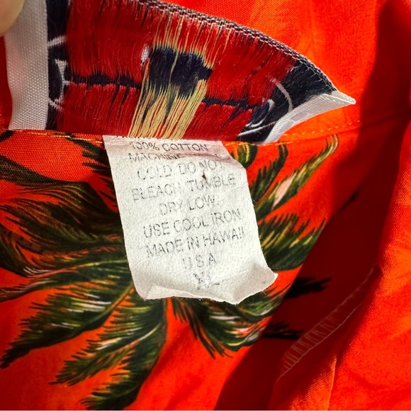 Vintage Pacific Legend Apparel Hawaii USA Size XL Parrot Sunset Button Up Shirt - Picture 4 of 5